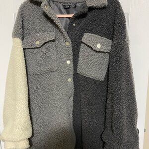 Colorblock Sherpa Jacket